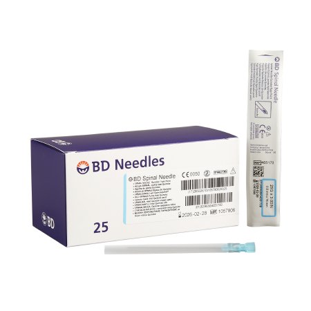 BD - Spinal Needle Quincke Style 25 Gauge 3 Inch - 405170