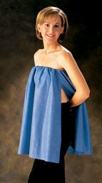 Graham Medical Products FlexFit Exam Cover-Up Blue One Size Fits Most Open Sides Elastic Band Female - 37263