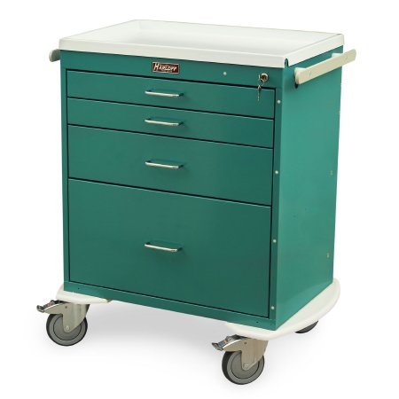 Harloff - Mobile Treatment Cabinet Steel 35 H X 32 W X 22 D Inch Beige 2 Drawers 23 W X 17 D X 3 H Inch, 1 Drawer 23 W X 17 D X 6 H Inch, 1 Drawer 23 W X 17 D X 12 H Inch - 6350