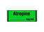 Shamrock Scientific Pre-Printed Label Anesthesia Label ATROPINE / _____ mg / mL Green 1/2 X 500 Inch - SA-310