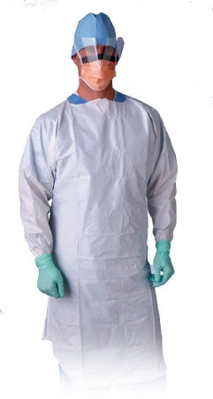 Medline - Protective Procedure Gown X-Large White NonSterile Not Rated Disposable - NONTH400