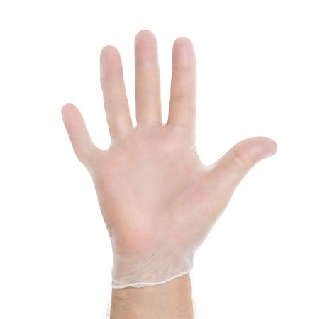 O&M Halyard Inc Halyard Exam Glove X-Small NonSterile Vinyl Standard Cuff Length Smooth Clear Not Chemo Approved - 55030