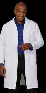 Fashion Seal Uniforms Lab Coat White Size 46 Long Sleeves Knee Length - 420-SZ46