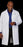 Fashion Seal Uniforms Lab Coat White Size 46 Long Sleeves Knee Length - 420-SZ46