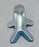 Brownmed Plastalume Finger Splint Frog Blue foam Small - 10801