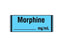 Shamrock - Drug Label Anesthesia Label MORPHINE / _____ mg / mL Blue 1/2 X 1 Inch - SA-243
