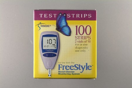 FreeStyle Lite - Blood Glucose Test Strips 100 Strips per Box Tiny sample size only 0.3 µL For Freestyle Lite Monitor System - 99073012101