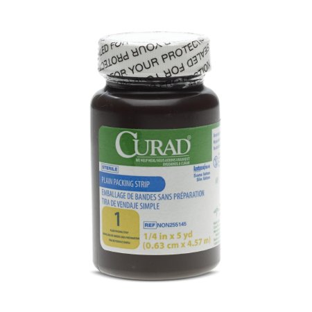 Curad - Wound Packing Strip Cotton Non-impregnated 1/4 Inch X 5 Yard Sterile - Medline - NON255145