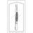 Econo - Splinter Forceps 4-1/2 Inch Length Floor Grade Pakistan Stainless Steel Sterile NonLocking Thumb Handle Straight Fine Point Tips - 96-2412