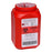 Post Medical - Sharps Container 1 Quart Red Base / Translucent Lid Vertical Entry - WD-110