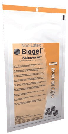 Molnlycke Biogel Skinsense Surgical Glove Size 7.5 Sterile Polyisoprene Standard Cuff Length Fully Textured Ivory Not Chemo Approved - 31475