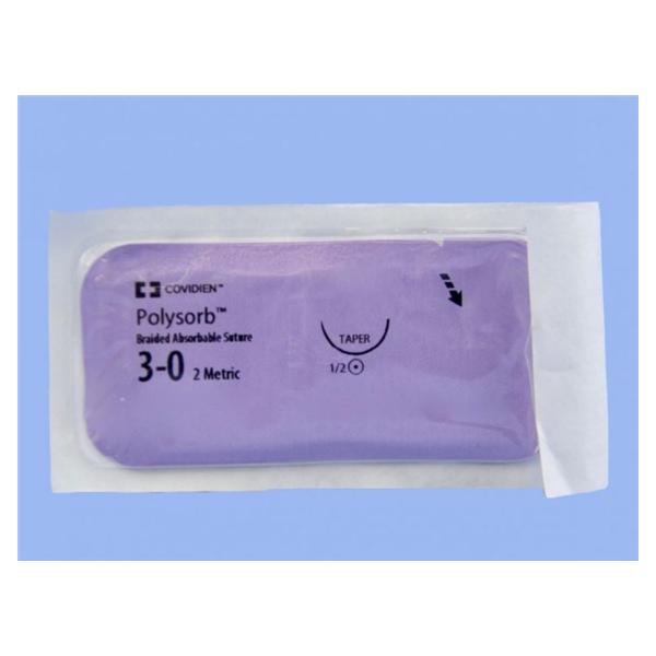 Medtronic MITG-Covidien Suture 3-0 Polyester Gs-21 Polysorb Undyed 36" Braid 36/Ca - CL952