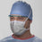 O&M Halyard Inc Halyard Surgical Mask Pleated Tie Closure One Size Fits Most Silver - 47625