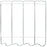 Omnimed Beamatic Privacy Screen Frame Folding 4-Panel Aluminum - 153054