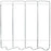 Beamatic - Privacy Screen Frame Folding 4-Panel Aluminum - 153054