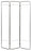 Berm - Privacy Screen Frame Folding 3-Panel Aluminum - 153093