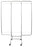 Omnimed - Privacy Screen Frame Folding 3-Panel Aluminum - 153153