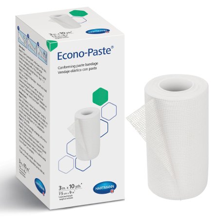 Econo-Paste - Unna Boot Bandage 3 Inch X 10 Yard Knitted Gauze Zinc Oxide Paste NonSterile - 47300000