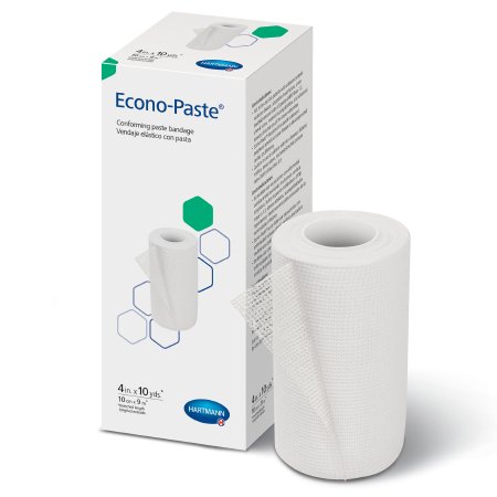 Econo-Paste - Unna Boot Bandage 4 Inch X 10 Yard Knitted Gauze Zinc Oxide Paste NonSterile - 47400000