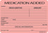 Precision Dynamics MedVision Pre-Printed Label Anesthesia Label Medication Added, Solution, Drug Additive, Amount, Added By, Date, Time, Patient, Room No., Rate - Ml/Hr, Special Information, Discard Time, Date Fluorescent Red 2 X 2-15/16 Inch - V08FR7401