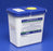 Cardinal PharmaSafety Pharmaceutical Waste Container Nestable 10 H X 10-1/2 W X 7-1/4 D Inch 2 Gallon White Base / Blue Lid Vertical Entry Hinged Lid - 8820