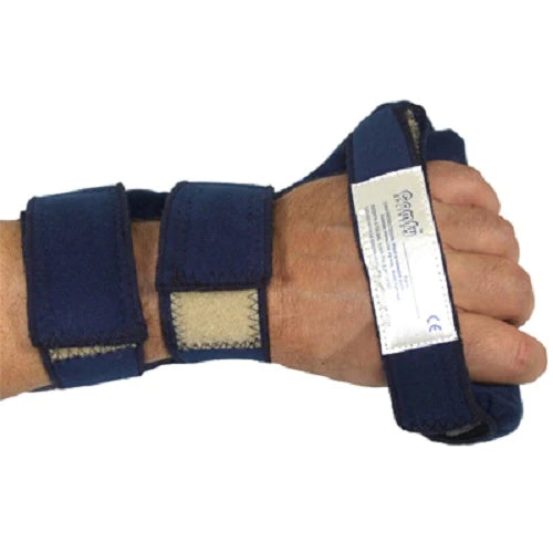 ComfySplints C-Grip - Contracture Hand Splint Foam / Terry Cloth / Steel Left Hand Blue Large - 24-3042L
