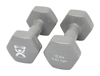 CanDo - Dumbbell Hexagon Heads 15 lbs. - 100560
