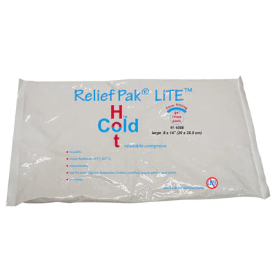 Relief Pak LiTE - Hot / Cold Pack General Purpose 8 X 14 Inch Plastic / Gel Reusable - 11-1056-12