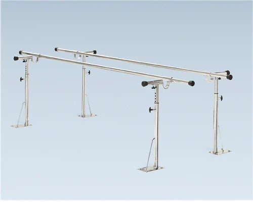 Fabrication Enterprises - Parallel Bars 1-1/2 Inch Handrail Diameter 6 X 26 to 44 X 120 Inch - 15-4060