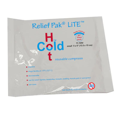 Relief Pak LiTE - Hot / Cold Pack General Purpose 5 X 6 Inch Plastic / Gel Reusable - 11-1054-48