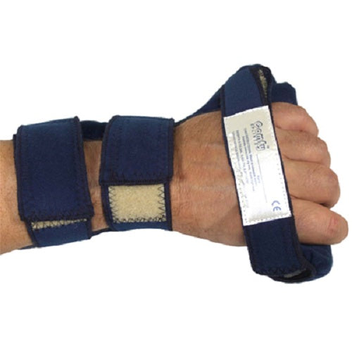 Fabrication Enterprises Comfy Splints C-Grip Hand Hand Splint Left Hand Blue Small - 24-3040L