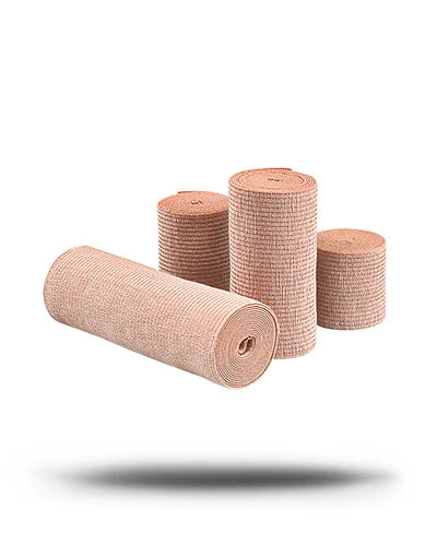 Mueller - Elastic Bandage 4 Inch X 5 Yard Standard Compression Clip Detached Closure Tan NonSterile - 25-1100