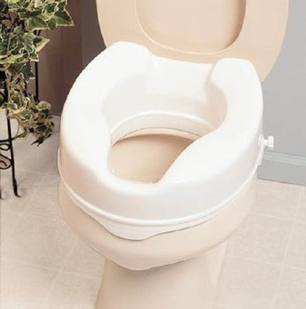 Patterson Medical Supply Savanah Raised Toilet Seat 6 Inch Height White 420 lbs. Weight Capacity - AA2116
