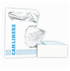 Right Sack System - Trash Bag 56 gal. Clear LLDPE 1.6 mil 44 X 55 Inch Gusset Seal Bottom Flat Pack - HERH56C