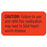 Tabbies Medication Instruction Labels, "Fluorescent Red" - 1-5/8"W x 7/8"H, 560 per Roll - V-AN252
