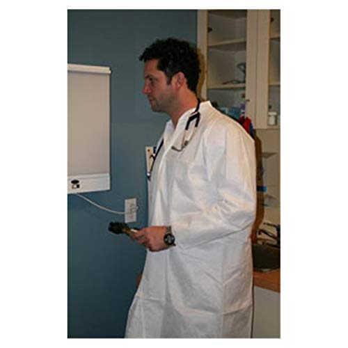AMD Ritmed Lab Coat White 3X-Large Long Raglan Sleeves Knee Length - A8046