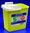 Cardinal SharpSafety Chemotherapy Waste Container 1-Piece 18-3/4 H X 12-3/4 D X 18-1/4 W Inch 12 Gallon Yellow Base / White Lid Vertical Entry Hinged Lid - 8931PG2