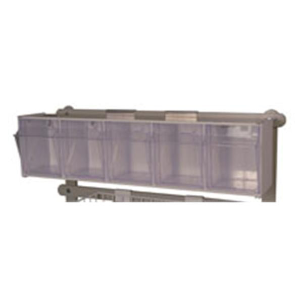 Harloff Manufacturing Bin Tilt Classic Clear Plastic With Rail Clips Ea - TILTBIN5RC