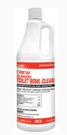 Lagasse Crew Toilet Bowl Cleaner Acid Based Liquid 32 oz. Bottle Floral Scent - DVO04578