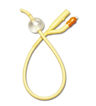 Medline - Foley Catheter 2-Way Coude Tip 10 cc Balloon 16 Fr. Elastomer Coated Silicone - DYND11216