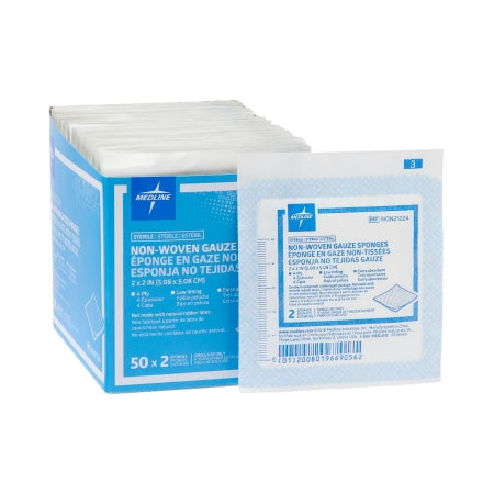 Avant Gauze - Nonwoven Sponge Polyester / Rayon 4-Ply 2 X 2 Inch Square Sterile - NON21224