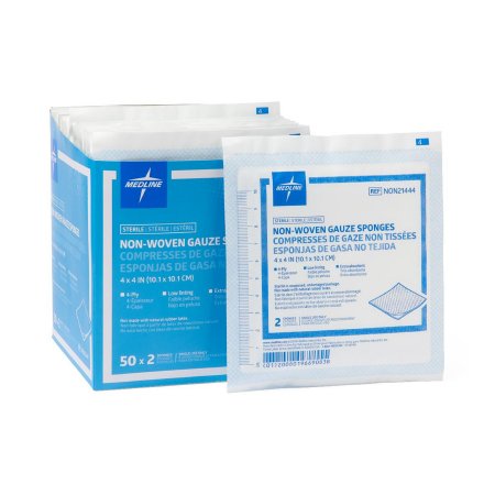 Avant Gauze - Nonwoven Sponge Polyester / Rayon 4-Ply 4 X 4 Inch Square Sterile - Medline - NON21444