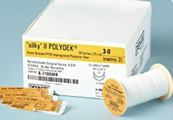 Polydek - Suture without Needle Braided Polyester Nonabsorbable Coated Size 1 18 Inch Suture - 6-946