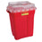 BD - Sharps Container 26-1/4 H X 20 W X 14-3/4 D Inch 19 Gallon Red Base / Clear Lid Vertical Entry Gasketed Sliding Lid - 305666