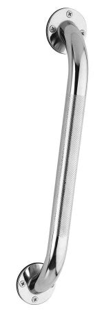 Carex - Wall Grab Bar Chrome Finish Knurled Steel - FGB20900 0000