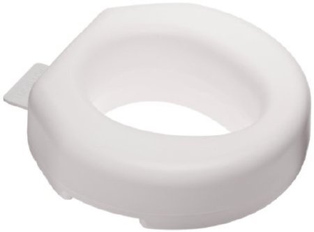 Maddak Tall-ette Raised Toilet Seat Tall-Ette 4 Inch Height White 600 lbs. Weight Capacity - 725812000