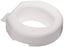 Maddak Tall-ette Raised Toilet Seat Tall-Ette 4 Inch Height White 600 lbs. Weight Capacity - 725812000