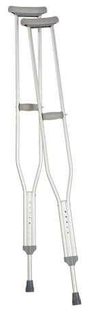 Apex-Carex Healthcare Push Button Underarm Crutches Aluminum Frame Adult 250 lbs. Weight Capacity - FGA976C0 0000