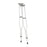 Carex - Underarm Crutches Aluminum Frame Adult 250 lbs. Weight Capacity Push Button Adjustment - FGA97600 0000