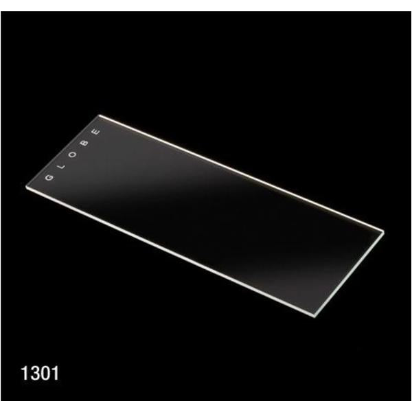 Globe Scientific Plain Microscope Slide 3X1" Clear With 90D Ground Edge 20Bx/Ca - 1301